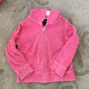 Mini Boden Terry hoodie girls 3-4Y pink